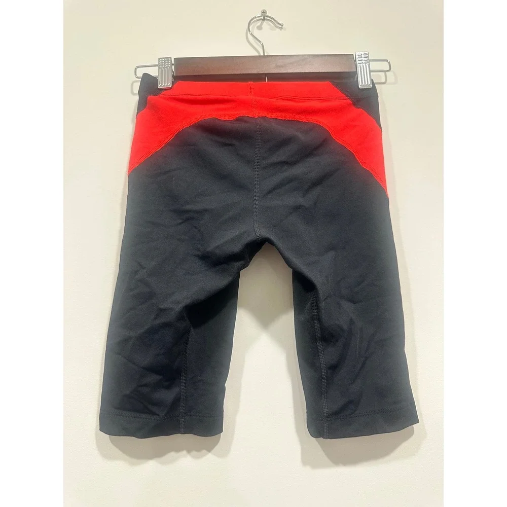 Nike HydraStrong Mens Swim Jammers Black Red Training Trunks Size 28 NESS8044